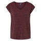 тениска,дамски,тениски,pieces,billo,lurex,stripes,short,sleeve,t,shirt,tawny,port,detail,lurex,gold,(red)