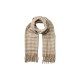 шал,ръкавици,шапки,и,шалове,pieces,jira,wool,scarf,beige,(silver,mink,aop,check)