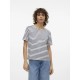 тениска,дамски,тениски,vero,moda,abby,short,sleeve,t,shirt,multicolor,(snow,white,stripes,navy,blazer)