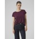 тениска,дамски,тениски,vero,moda,ava,plain,short,sleeve,t,shirt,purple,(winetasting)