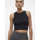 тениска,дамски,тениски,vero,moda,ginny,crop,sleeveless,t,shirt,black,(black)