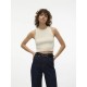 тениска,мъжки,тениски,дамски,тениски,vero,moda,ginny,crop,sleeveless,t,shirt,beige,(eggnog)