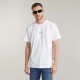 тениска,мъжки,тениски,g,star,center,chest,logo,short,sleeve,t,shirt,white,(white)