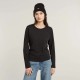 тениска,дамски,тениски,g,star,front,seam,long,sleeve,t,shirt,black,(dark,black)