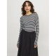 тениска,дамски,тениски,jack,&,jones,stella,jjxx,long,sleeve,t,shirt,vanilla,ice,stripes,black,(blue)