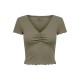 фланелка,с,къс,ръкав,дамски,топове,only,betty,short,sleeve,top,mermaid,(green)