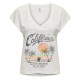 тениска,дамски,тениски,only,mila,life,short,sleeve,v,neck,t,shirt,cloud,dancer,print,california,(white)