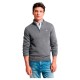 блуза,мъжки,пуловери,gant,casual,half,zip,sweater,grey,(dark,grey,melange)