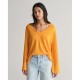 блуза,дамски,пуловери,дамски,плетени,дрехи,gant,linen,blend,v,neck,sweater,yellow