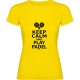 тениска,дамски,тениски,kruskis,keep,calm,and,play,padel,short,sleeve,t,shirt,yellow