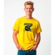 тениска,мъжки,тениски,kruskis,motocross,helmet,short,sleeve,t,shirt,yellow,(yellow)