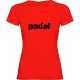 тениска,дамски,тениски,kruskis,word,padel,short,sleeve,t,shirt,red
