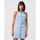 рокля,дамски,поли,и,рокли,wrangler,denim,collared,long,sleeve,midi,dress,sunbleach,(blue)