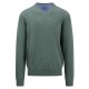 блуза,мъжки,пуловери,fynch,hatton,sfpk211,v,neck,sweater,green,(sage,green)