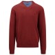блуза,мъжки,пуловери,fynch,hatton,sfpk211,v,neck,sweater,red,(scarlet)