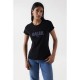 тениска,дамски,тениски,salsa,jeans,institutional,beaded,branding,short,sleeve,t,shirt,black