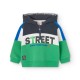 суичър,детски,блузи,boboli,fleece,hoodie,multicolor,(green,parrot)