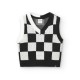елек,детски,потници,boboli,knitwear,check,vest,multicolor,(black)