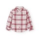 карирана,риза,дамски,ризи,мъжки,ризи,boboli,poplin,check,long,sleeve,shirt,red,(checks)