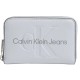 портфейли,и,портмонета,calvin,klein,jeans,sculpted,med,zip,around,mono,wallet,white