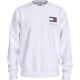 блуза,мъжки,пуловери,tommy,jeans,regular,flag,ext,sweatshirt,white