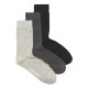 чорапи,мъжки,чорапи,jack,&,jones,rafael,socks,3,units,black,pack,dark,grey,melange,light,grey,melange,(multicolor)