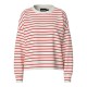 блуза,дамски,блузи,pieces,chilli,sweatshirt,cloud,dancer,stripes,poppy,red,(red,white)