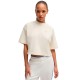 тениска,дамски,тениски,hugo,cropped,10247676,blue,short,sleeve,t,shirt,beige