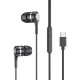 слушалки,слушалки,celly,usb,c,earphones,black,(black)