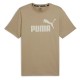 тениска,мъжки,тениски,puma,ess,logo,short,sleeve,t,shirt,beige,(oak,branch)