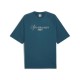 тениска,мъжки,тениски,puma,classics+,oversized,short,sleeve,t,shirt,blue,(cold,green)