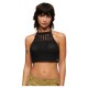потник,дамски,топове,superdry,crop,halter,crochet,sleeveless,top,black,(black)