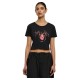къса,блуза,дамски,топове,miss,tee,muah,cropped,short,sleeve,top,black,(black)