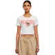 къса,блуза,дамски,топове,miss,tee,peaches,cropped,short,sleeve,top,white