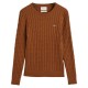 блуза,мъжки,пуловери,дамски,пуловери,gant,stretch,cable,sweater,brown,(cacao)