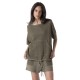 тениска,дамски,тениски,everlast,crochet,short,sleeve,t,shirt,green,(military,green)