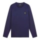 тениска,мъжки,тениски,lyle,&,scott,plain,long,sleeve,t,shirt,blue