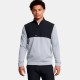 блуза,мъжки,пуловери,under,armour,golf,drive,storm,sf,half,zip,sweatshirt,white,black,(steel,mod,gray,white)