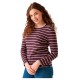 тениска,дамски,тениски,regatta,federica,ii,long,sleeve,t,shirt,deep,plum,light,vanilla,(purple)
