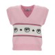 тениска,дамски,тениски,chiara,ferragni,75cbfm07,short,sleeve,v,neck,t,shirt,pink,(fairy,tale)