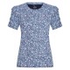 юношеска,тениска,детски,тениски,imperial,riding,strike,a,pose,flower,junior,short,sleeve,t,shirt,blue,(navy,aop)