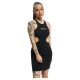 рокля,дамски,поли,и,рокли,thug,life,our,spot,sleeveless,short,dress,black,(black)