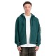 блуза,мъжки,пуловери,alpha,industries,back,print,full,zip,sweatshirt,green,(force,green)