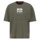 тениска,мъжки,тениски,alpha,industries,satin,logo,t,short,sleeve,t,shirt,dark,olive,(green)