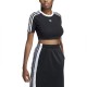 бебешка,фланелка,с,къс,ръкав,дамски,топове,adidas,originals,3,stripes,baby,short,sleeve,top,black