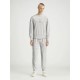 блуза,мъжки,пуловери,calvin,klein,jeans,chenille,monologo,sweatshirt,ivory,grey,heather,(grey)