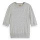 блуза,дамски,пуловери,дамски,плетени,дрехи,scotch,&,soda,177708,short,sleeve,sweater,light,grey,melange,(grey)
