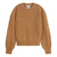 блуза,дамски,пуловери,дамски,плетени,дрехи,scotch,&,soda,core,fuzzy,sweater,tobacco,melange,(brown)