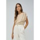 тениска,дамски,тениски,salsa,jeans,21009622,short,sleeve,t,shirt,beige,(white)