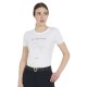 тениска,дамски,тениски,equestro,jumping,diamonds,short,sleeve,t,shirt,white